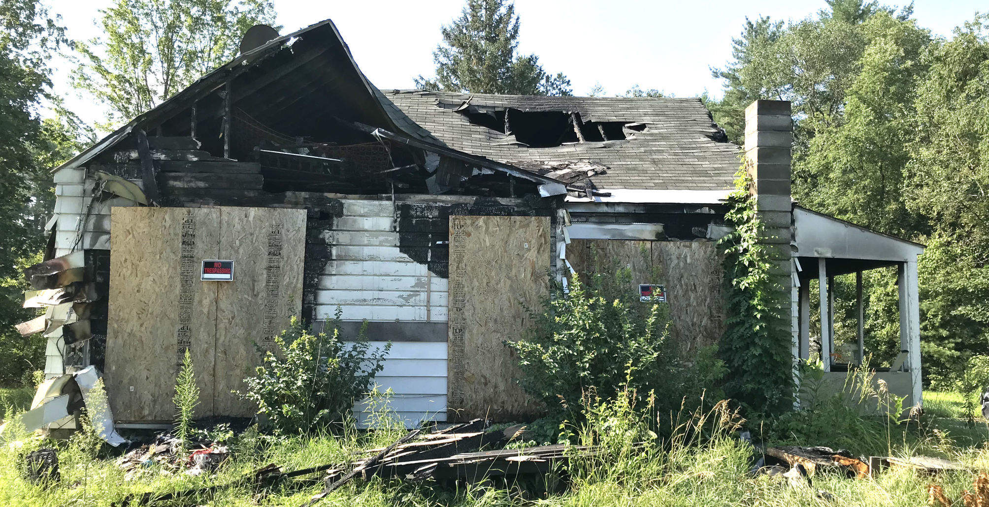 House destroyed by fire